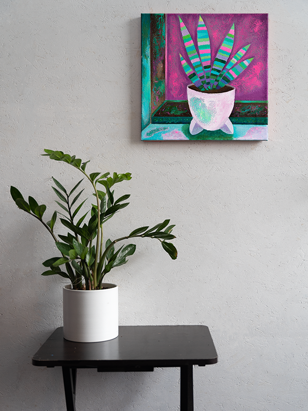 Pflanzen und Kunst - Zimmerpflanzen Serie - Maria Rapela