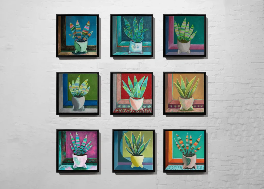 Pflanzen und Kunst - Zimmerpflanzen - Sensiviera Serie - Maria Rapela