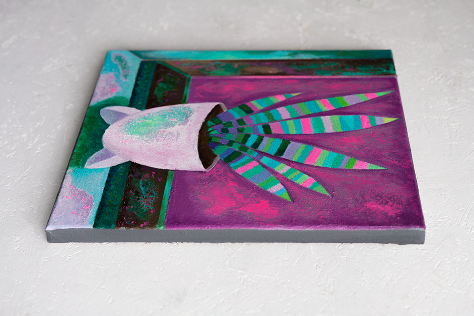 Sansevieria mit pink Himmel - Seite