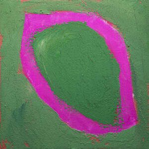 Body Continent VI – Grün und Fuchsia – Abstrakte Acrylmalerei von Maria Rapela.