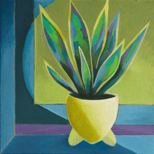 Sansevieria mit gelbem Himmel / Sansevieria with yellow sky